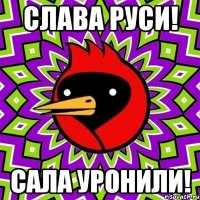 слава РУСИ! сала уронили!