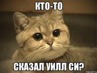 кто-то сказал уилл си?