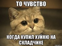 То чувство Когда купил хуйню на складчике