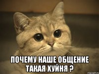  почему наше общение такая хуйня ?