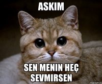 Askim Sen menin heç sevmirsen