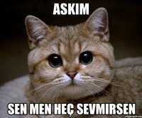 Askim Sen men heç sevmirsen