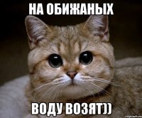 На обижаных Воду возят))