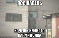 Псс парень Хочешь немного пармидола?