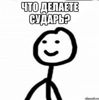 ЧТО ДЕЛАЕТЕ СУДАРЬ? 