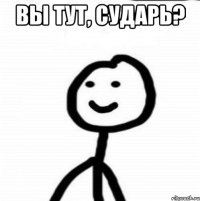 Вы тут, сударь? 