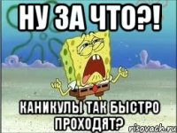 Ну за что?! Каникулы так быстро проходят?