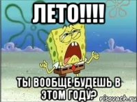 Лето!!!! Ты вообще будешь в этом году?