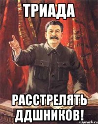 триада расстрелять ддшников!