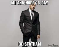 Milana, Happy B-day (c) Statham