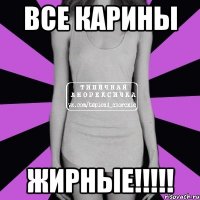 ВСЕ КАРИНЫ ЖИРНЫЕ!!!!!