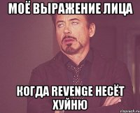 Моё выражение лица Когда RevenGe несёт хуйню