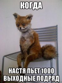 когда настя пьет 1000 выходные подряд