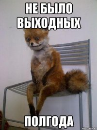 не было выходных полгода