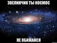 Эвелинчик ты космос не обижайся