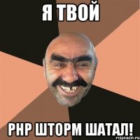 Я ТВОЙ PHP шторм шатал!