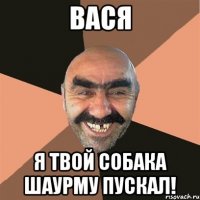 Вася Я твой собака шаурму пускал!