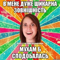 в мене дуже шикарна зовнішність мухам б сподобалась