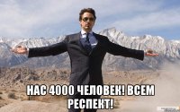  Нас 4000 человек! Всем респект!