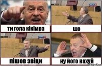 ти гола кікімра шо пішов звіци ну його нахуй