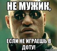 не мужик, если не играешь в доту!