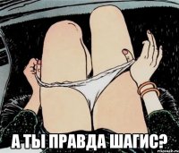  А ты правда Шагис?