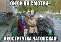 Ой,ой,ой смотри... Проститутка чатовская!