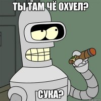 Ты там чё охуел? СУКА?