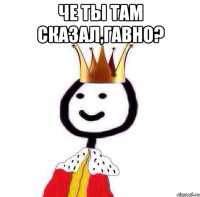 Че ты там сказал,гавно? 