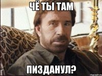 Чё ты там Пизданул?