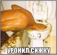  Уронил сижку