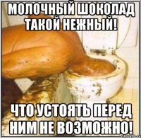 Молочный шоколад такой нежный! Что устоять перед ним не возможно!