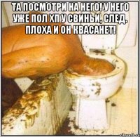 Та посмотри на него! У него уже пол хп у свиньи, след. плоха и он квасанет! 