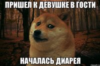 Пришел к девушке в гости началась диарея