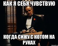 как я себя чувствую когда сижу с котом на руках