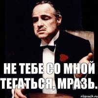 Не тебе со мной тегаться, мразь.