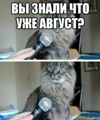 Вы знали что уже август? 