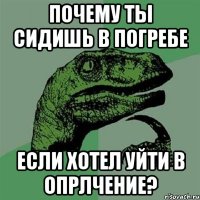 Почему ты сидишь в погребе если хотел уйти в опрлчение?