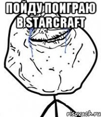 Пойду поиграю в StarСraft 