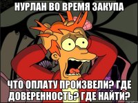 Нурлан во время закупа Что оплату произвели? Где доверенность? Где найти?