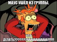 Маус ушёл из группы. Что делать???????АААААААААААА!!!!!!!