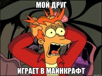 мой друг играет в майнкрафт