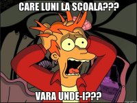 care luni la scoala??? vara unde-i???