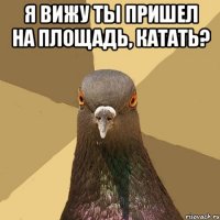 Я вижу ты пришел на площадь, катать? 