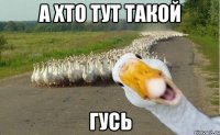 а хто тут такой ГУСЬ