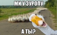 ми у эуропу а ты?