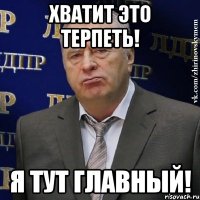 Хватит это терпеть! Я тут главный!