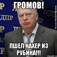 Громов! Пшел нахер из Рубина!!!