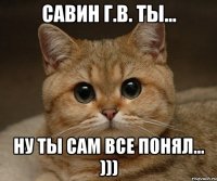 Савин Г.В. ты... ну ты сам все понял... )))