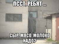 Псст, ребят ... Сыр, мясо, молоко надо?